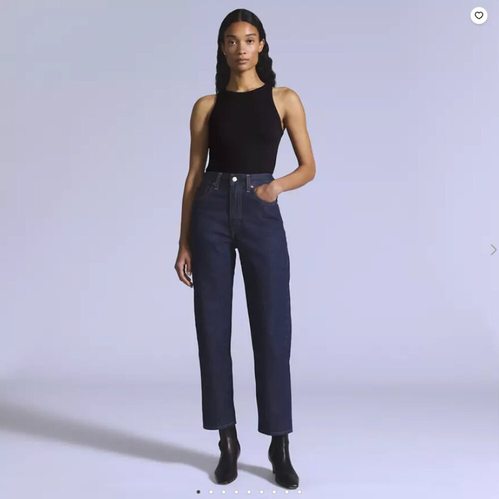 Levis Blue Tab - 28x27 Japanese Selvedge Column | MOJ Rinse Dark Wash NWT